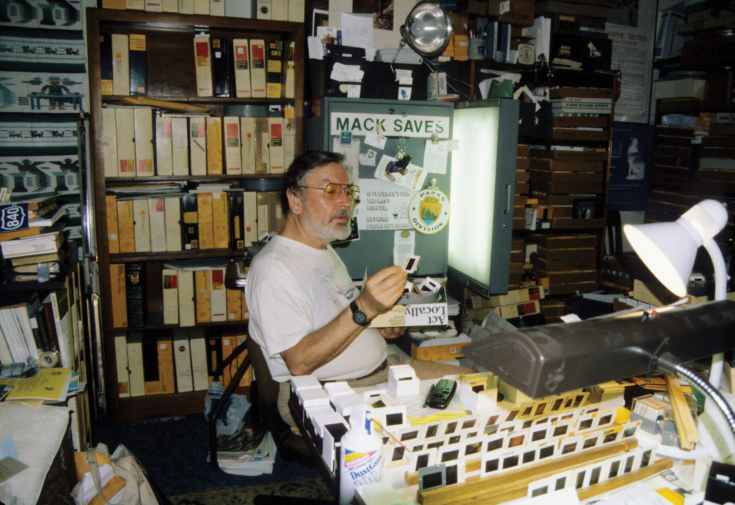 Mack Prichard in his office